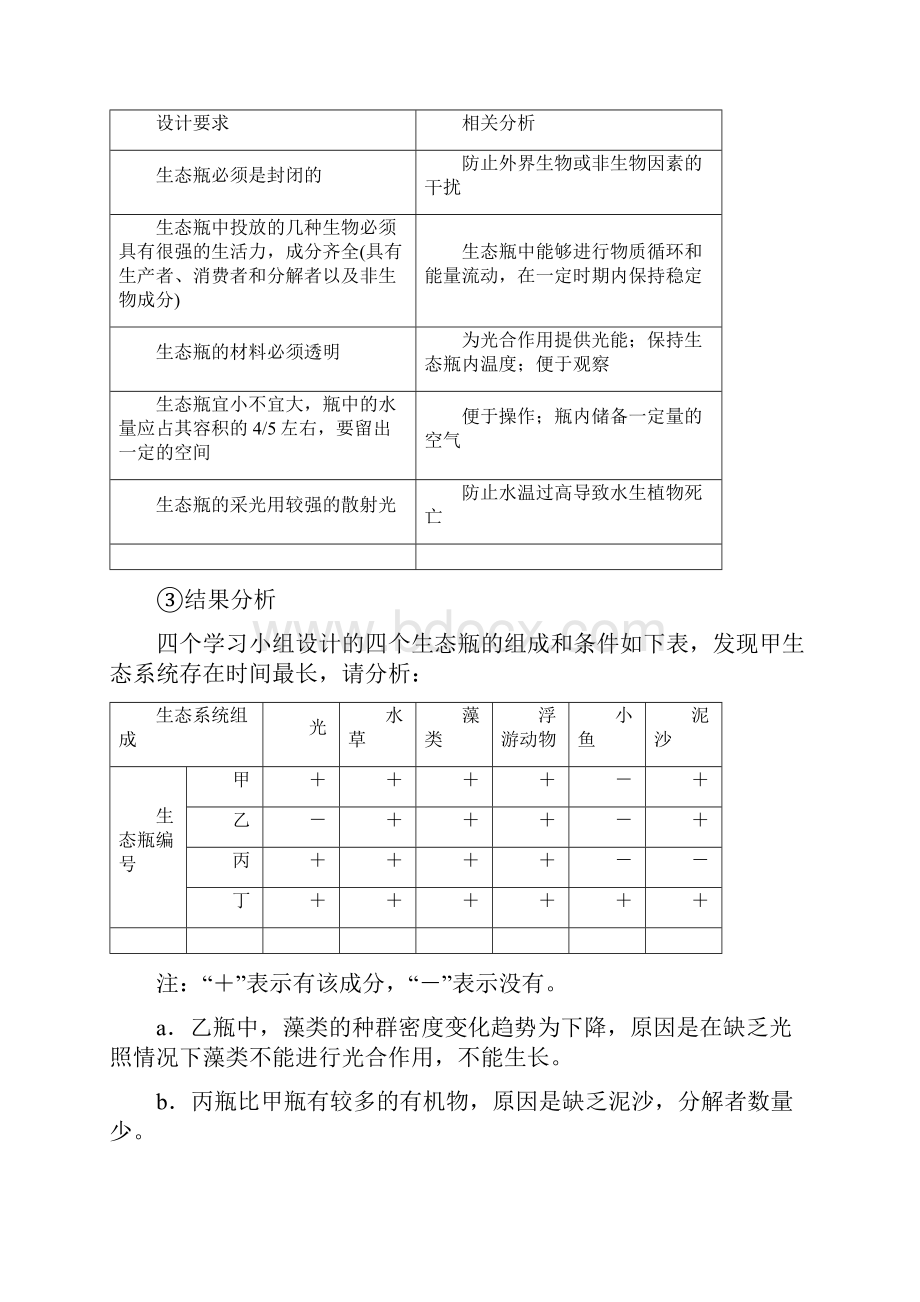 版高中生物 第4章 生物与环境的协调发展 第1节 生态系统是一个相对稳定的系统 第.docx_第3页