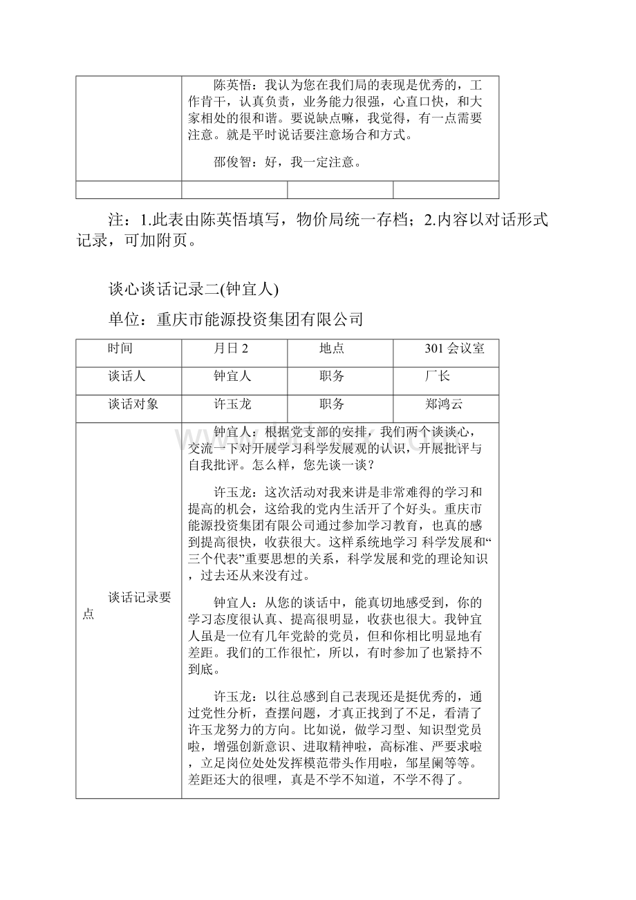 谈心谈话总结9篇表格模板.docx_第2页