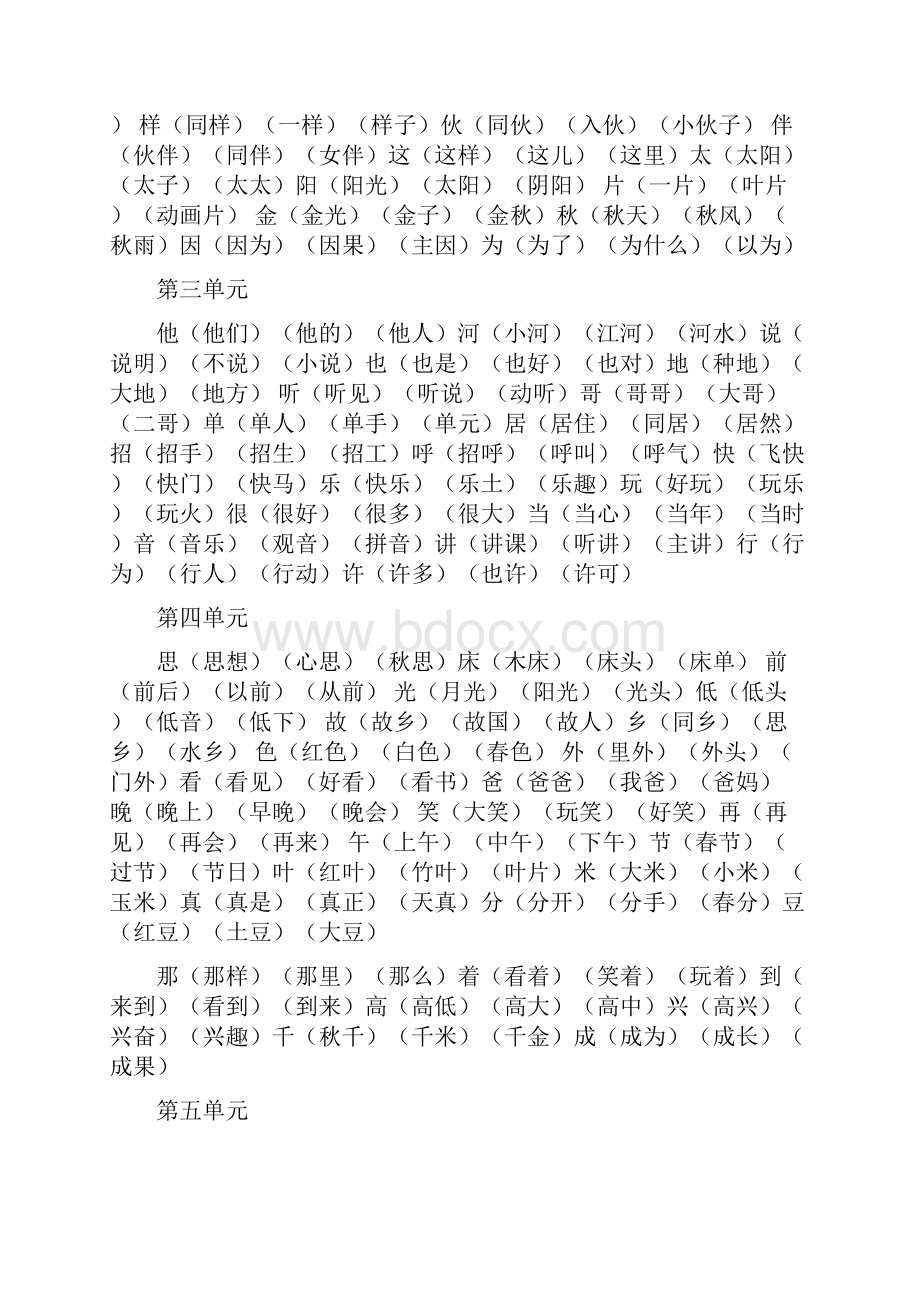 部编本一年级语文下册专项复习看图写话多音字近义词反义词等Word文档下载推荐.docx_第2页