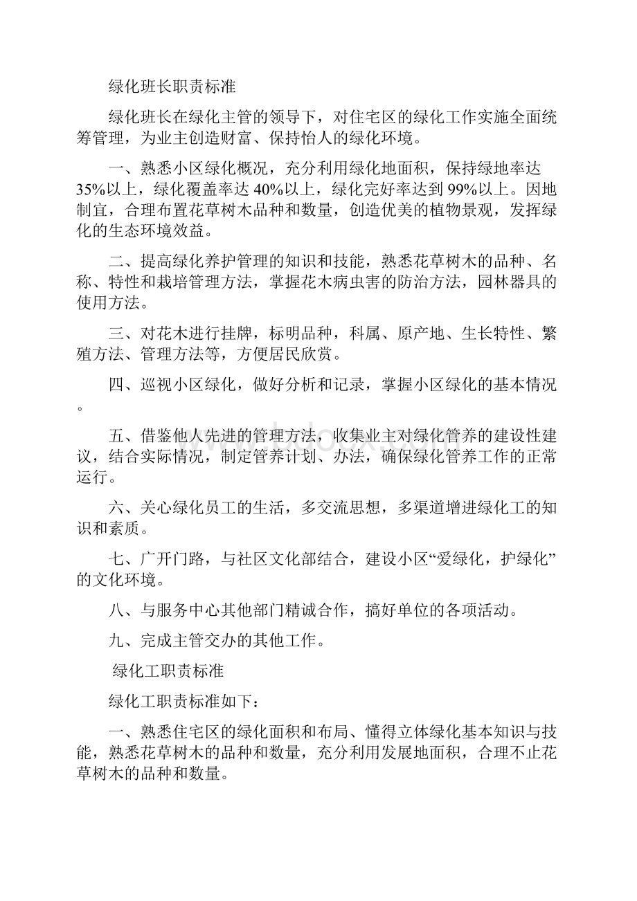 绿化主管职责标准概述Word文档下载推荐.docx_第2页