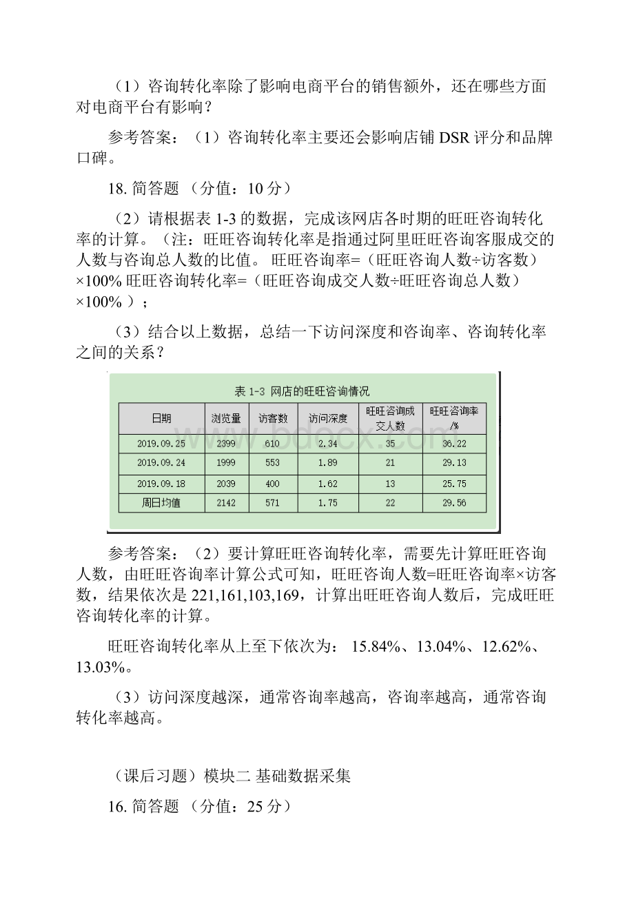 课后习题模块一电商数据分析概述Word下载.docx_第2页