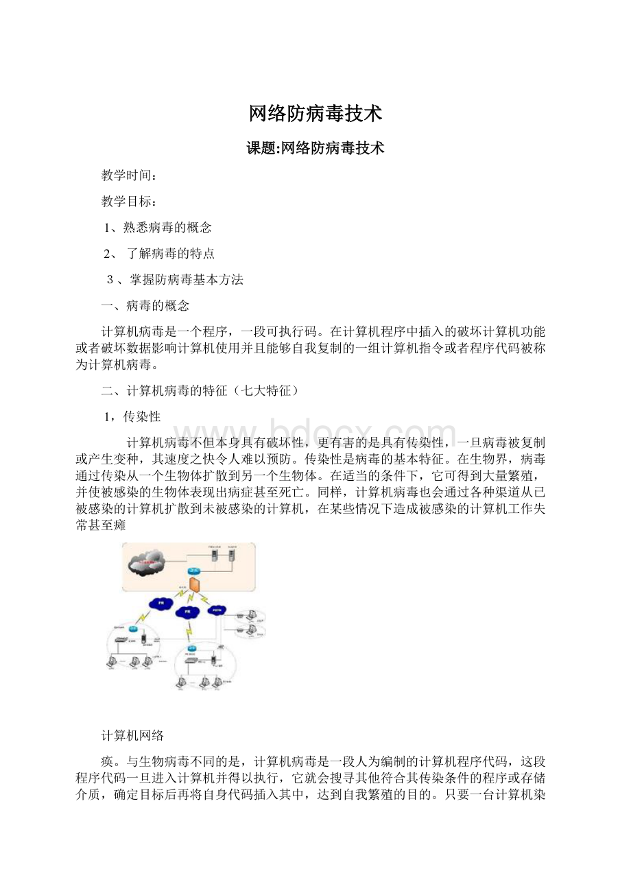 网络防病毒技术Word下载.docx