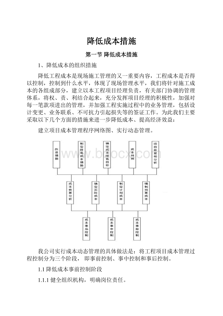 降低成本措施Word格式.docx_第1页