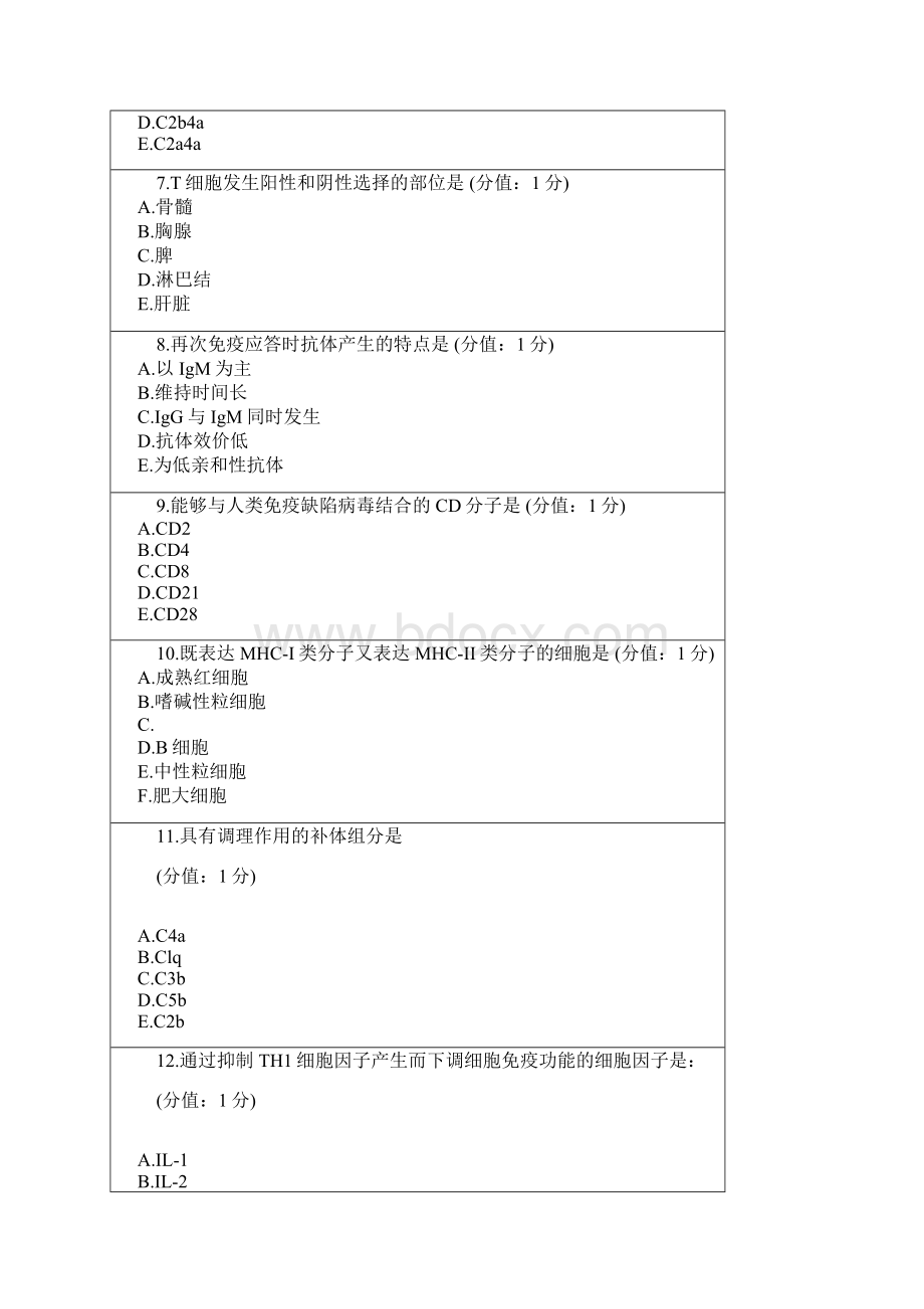 医学免疫学试题Word文件下载.docx_第2页