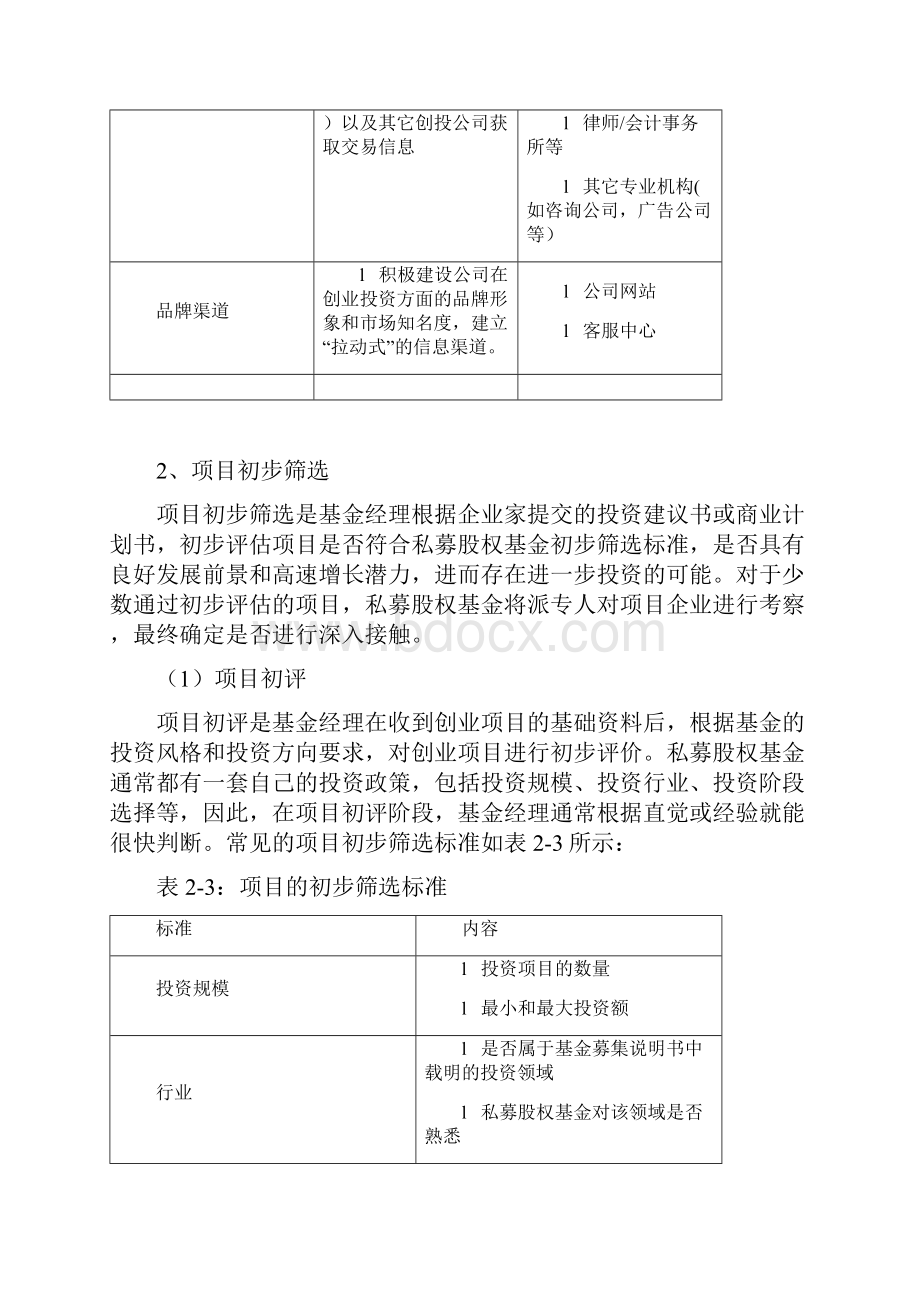 私募股权投资项目流程.docx_第2页