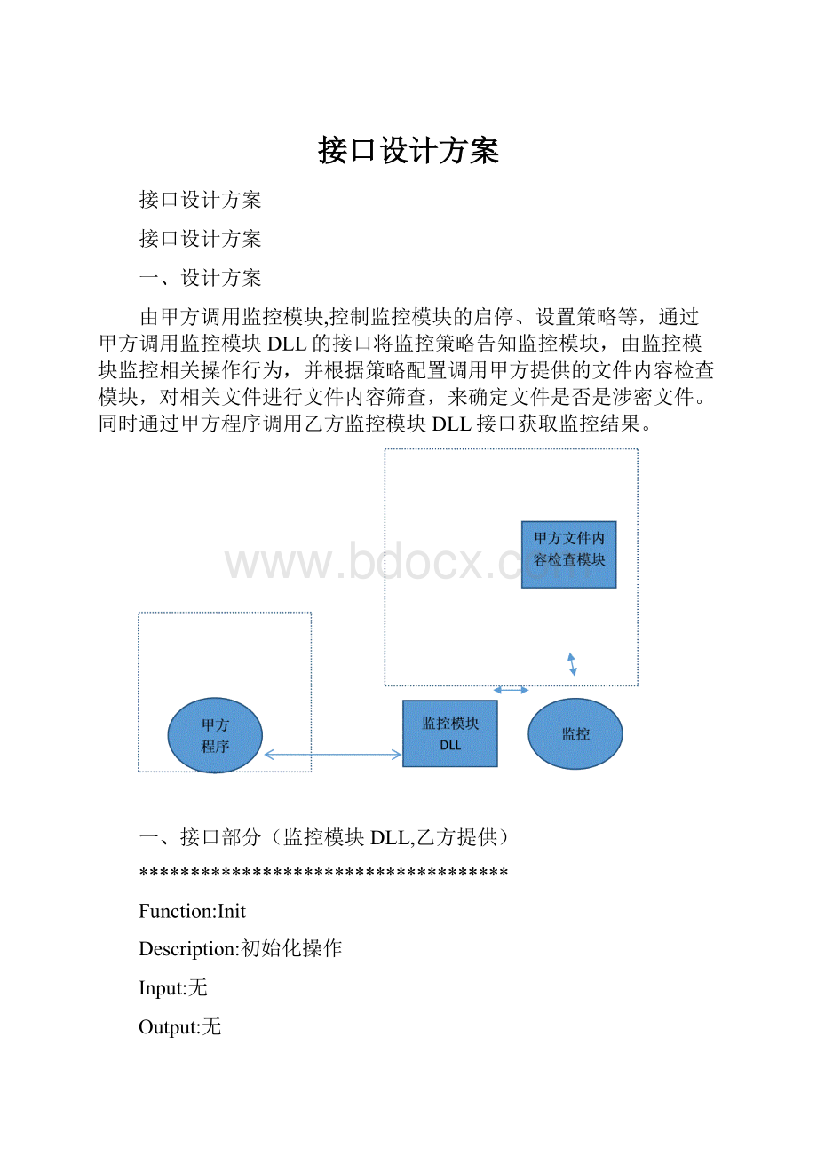 接口设计方案Word文档下载推荐.docx