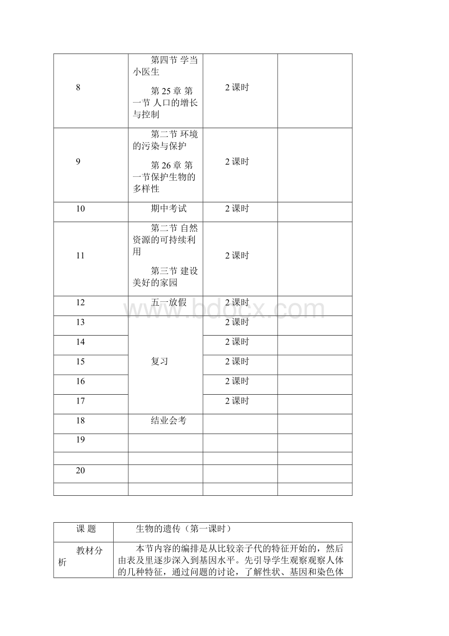 苏科版生物学八下教案Word格式文档下载.docx_第2页