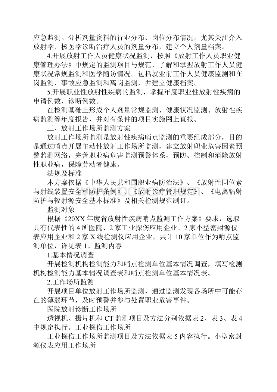 放射性疾病哨点监测工作方案Word文件下载.docx_第2页