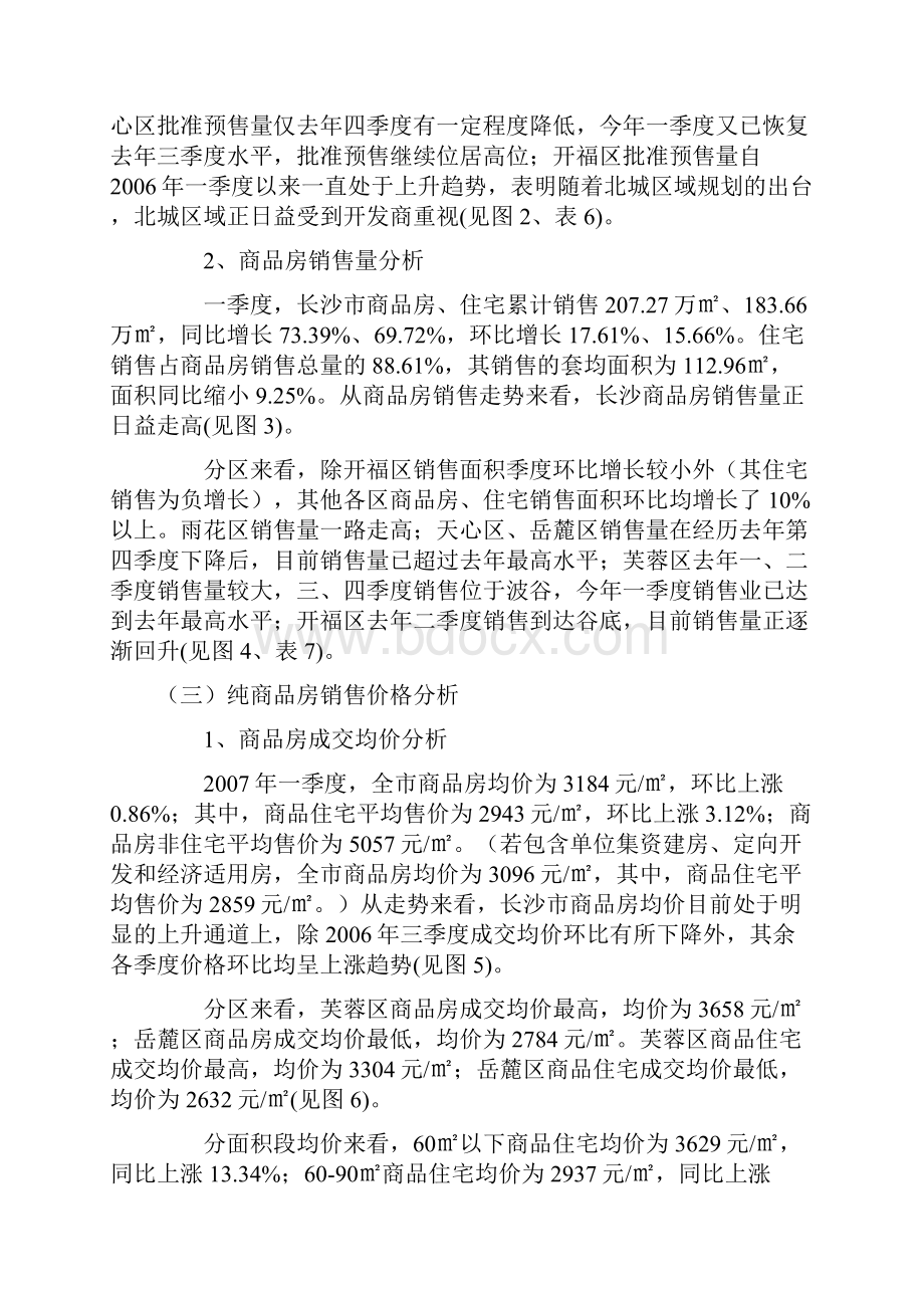 一季度长沙市房地产市场形势分析报告Word格式.docx_第3页