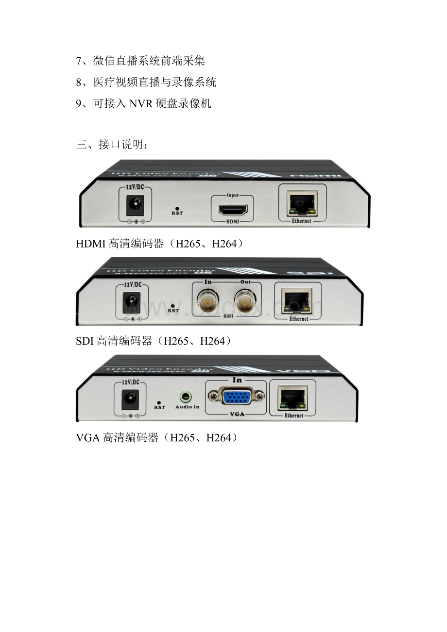 HDMI高清编码器中文说明书H265H264资料.docx_第3页