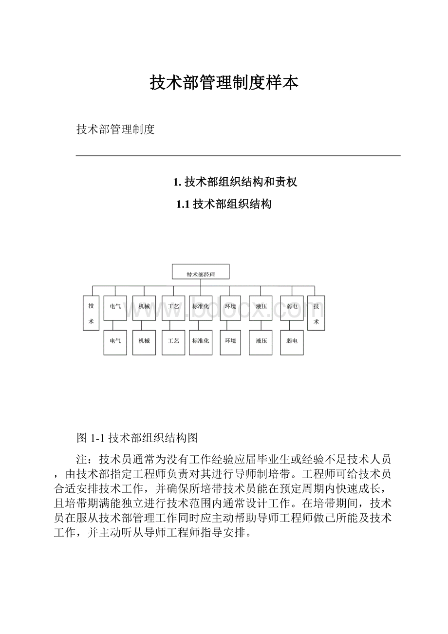 技术部管理制度样本.docx_第1页