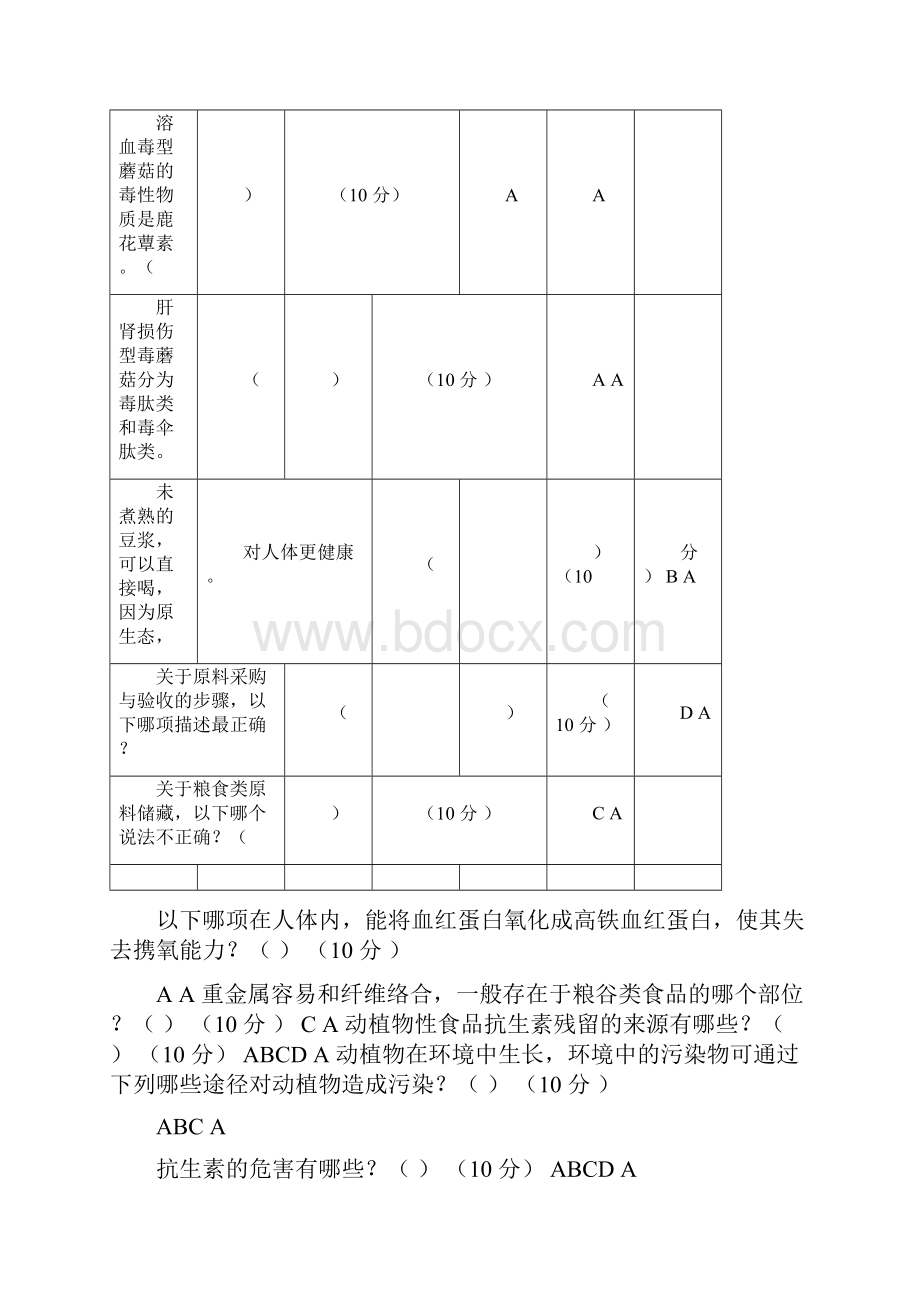 内蒙古食品安全管理员培训练习流通.docx_第3页