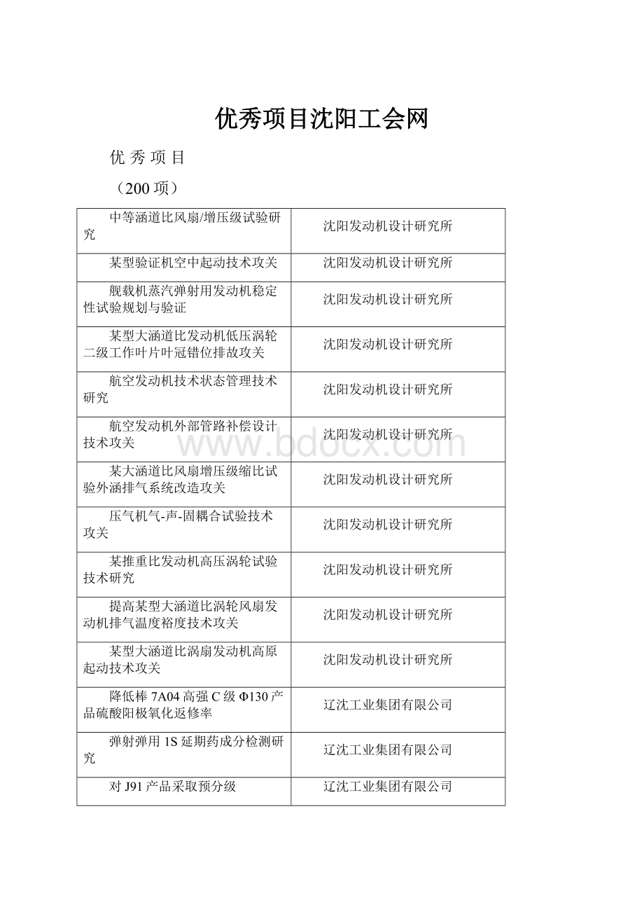 优秀项目沈阳工会网.docx