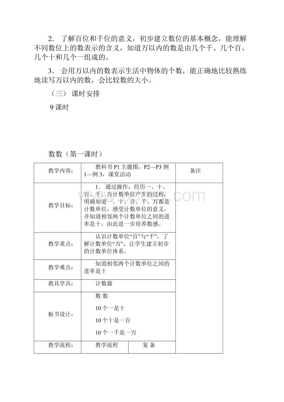 西师大版二年级数学下册《万以内数的认识》单元教案.docx_第2页