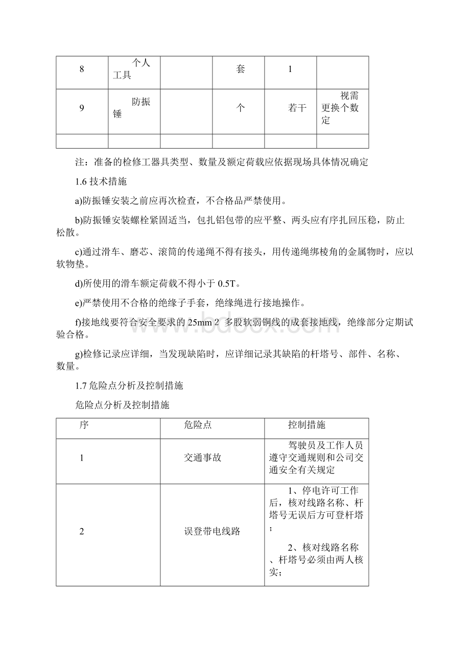 交流架空输电线路停电更换架空地线防振锤标准化作业指导书Word格式文档下载.docx_第3页