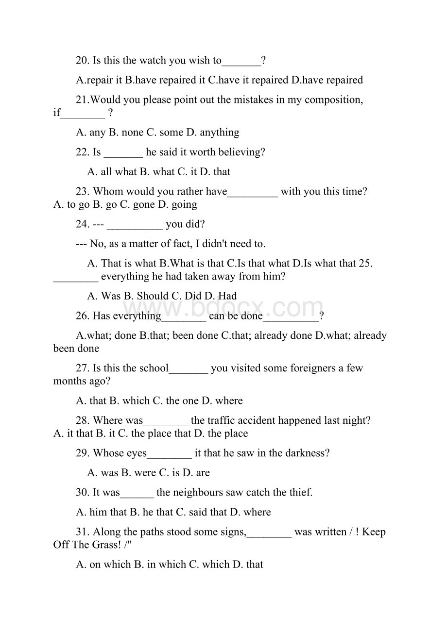 最新初中英语句型转换详解及试题.docx_第3页