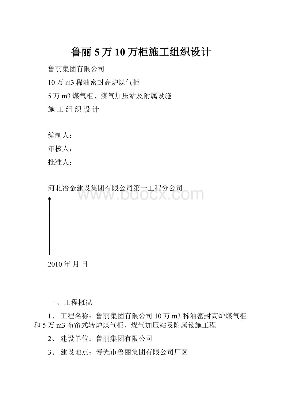 鲁丽5万10万柜施工组织设计.docx_第1页