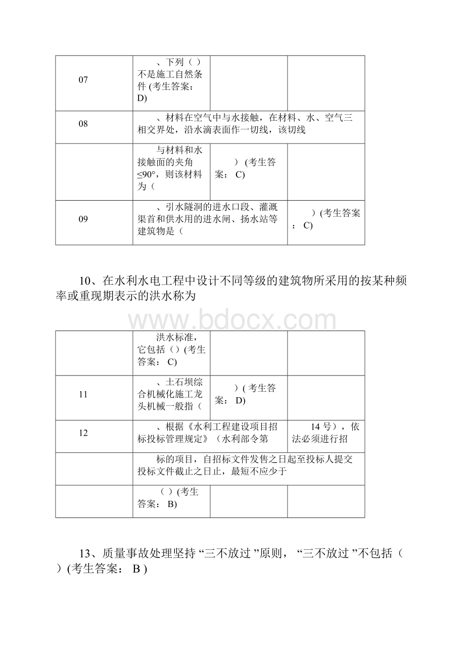 水利工程协会五大员考试试题答案汇总2Word格式文档下载.docx_第2页