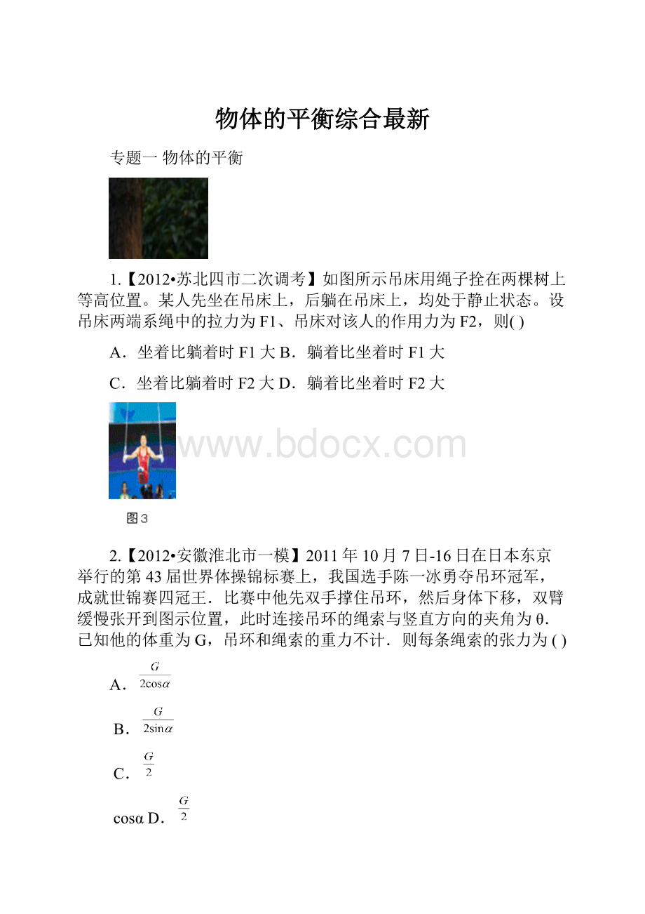 物体的平衡综合最新.docx_第1页