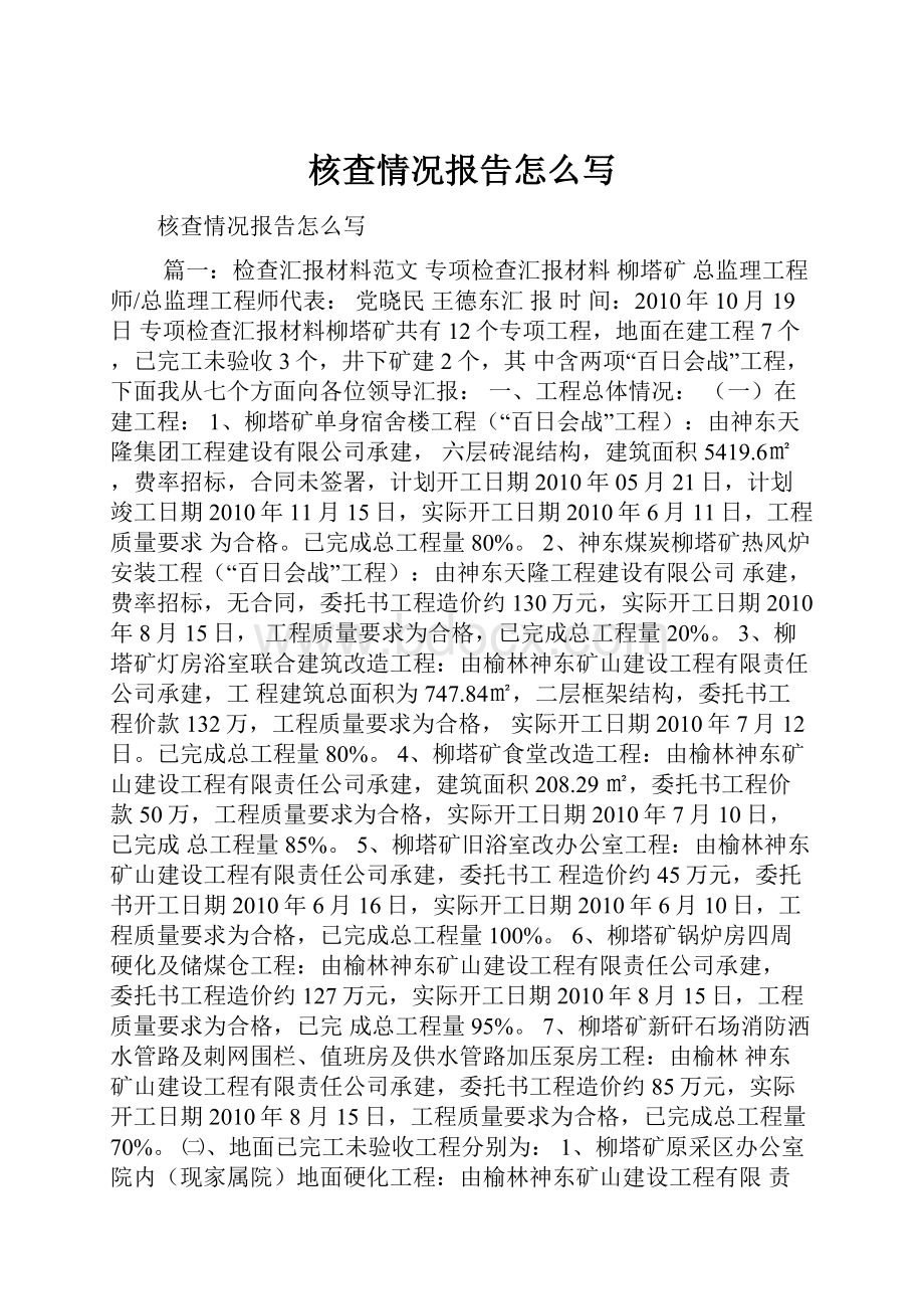 核查情况报告怎么写.docx_第1页