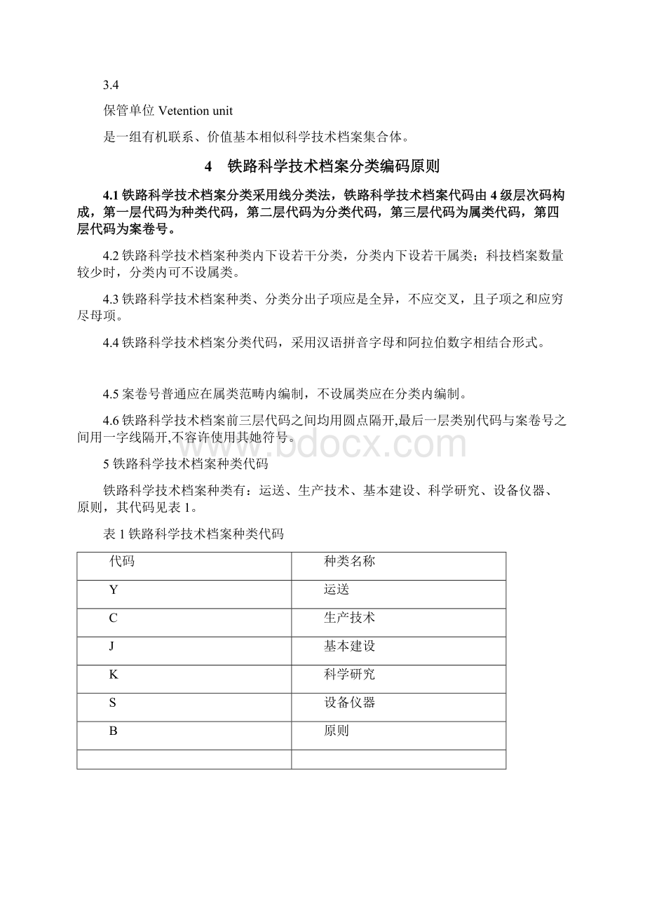 铁路科学技术档案分类与代码样本Word文档格式.docx_第2页