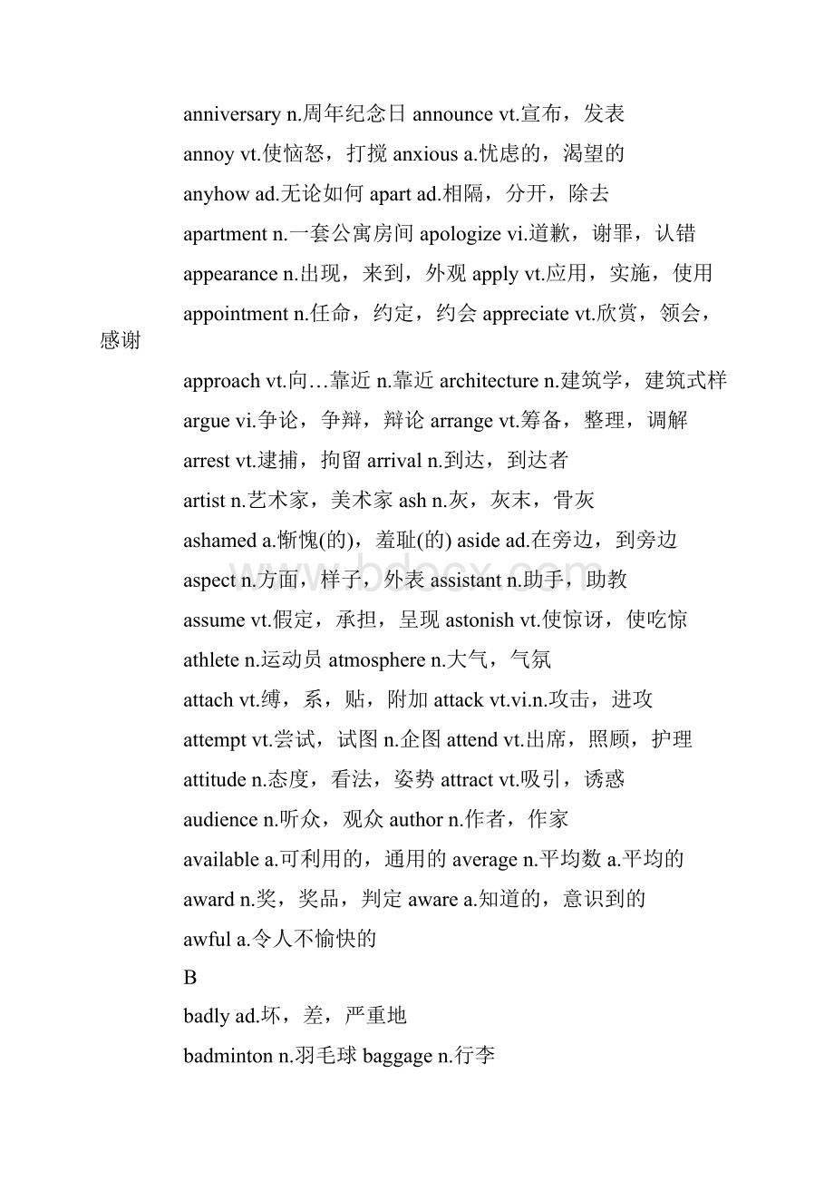 高考英语必考的1000个核心单词Word文件下载.docx_第2页