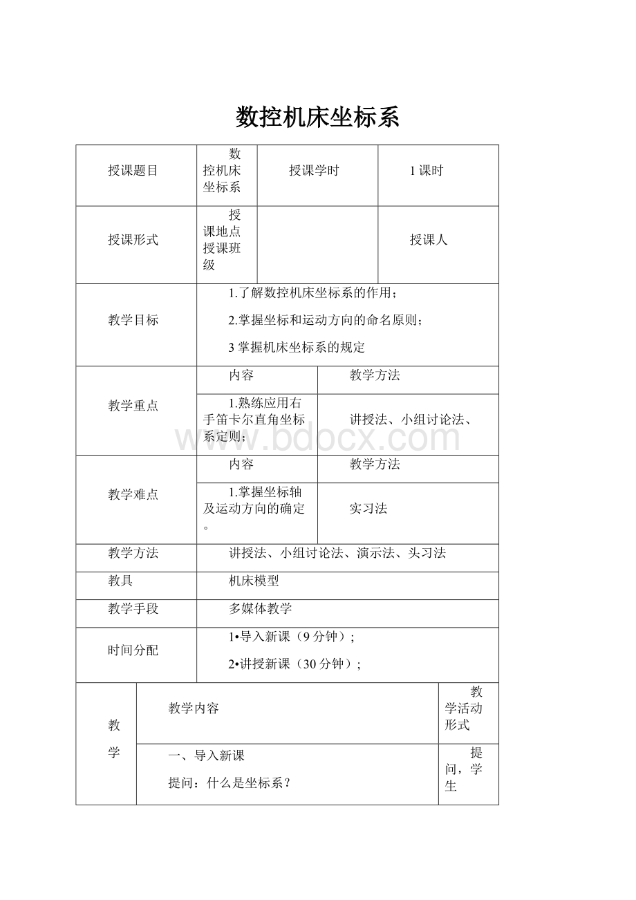 数控机床坐标系.docx