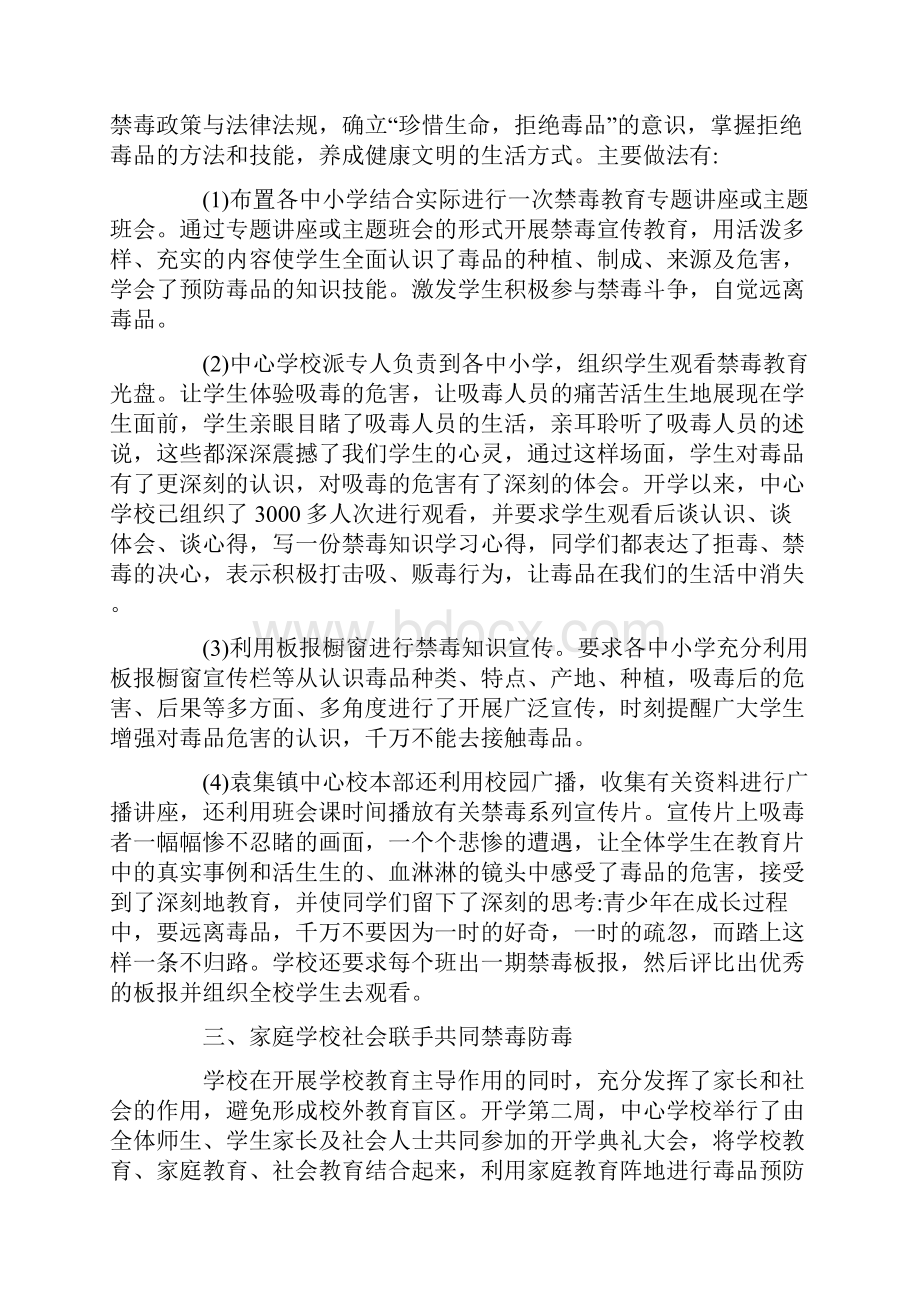 学校禁毒工作总结.docx_第3页