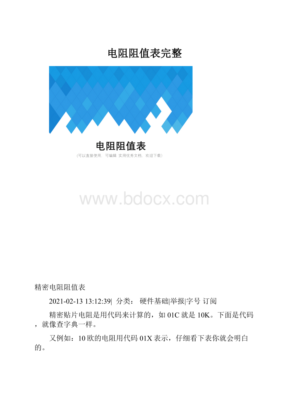 电阻阻值表完整.docx