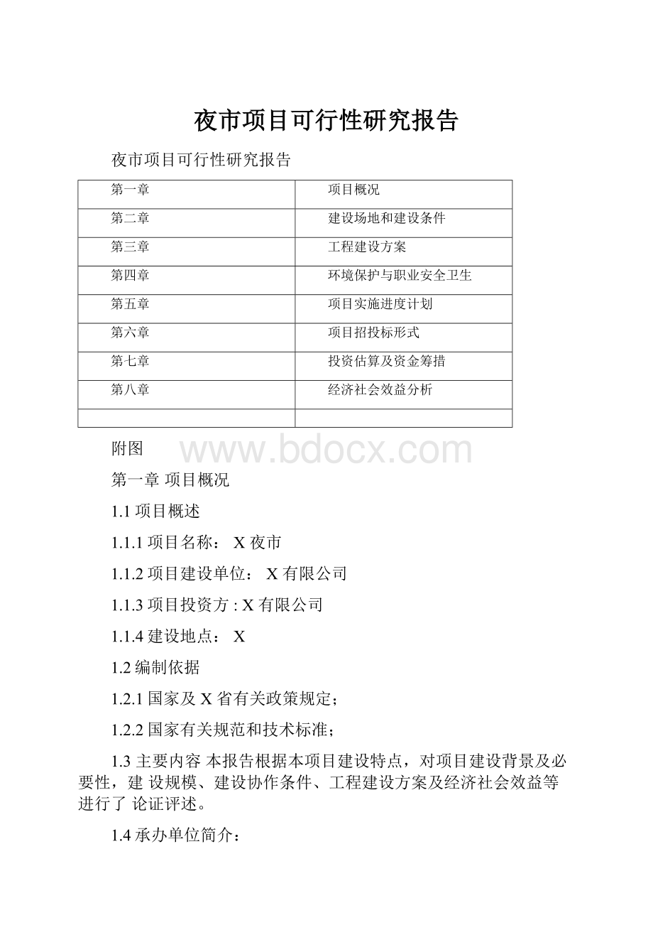 夜市项目可行性研究报告.docx_第1页