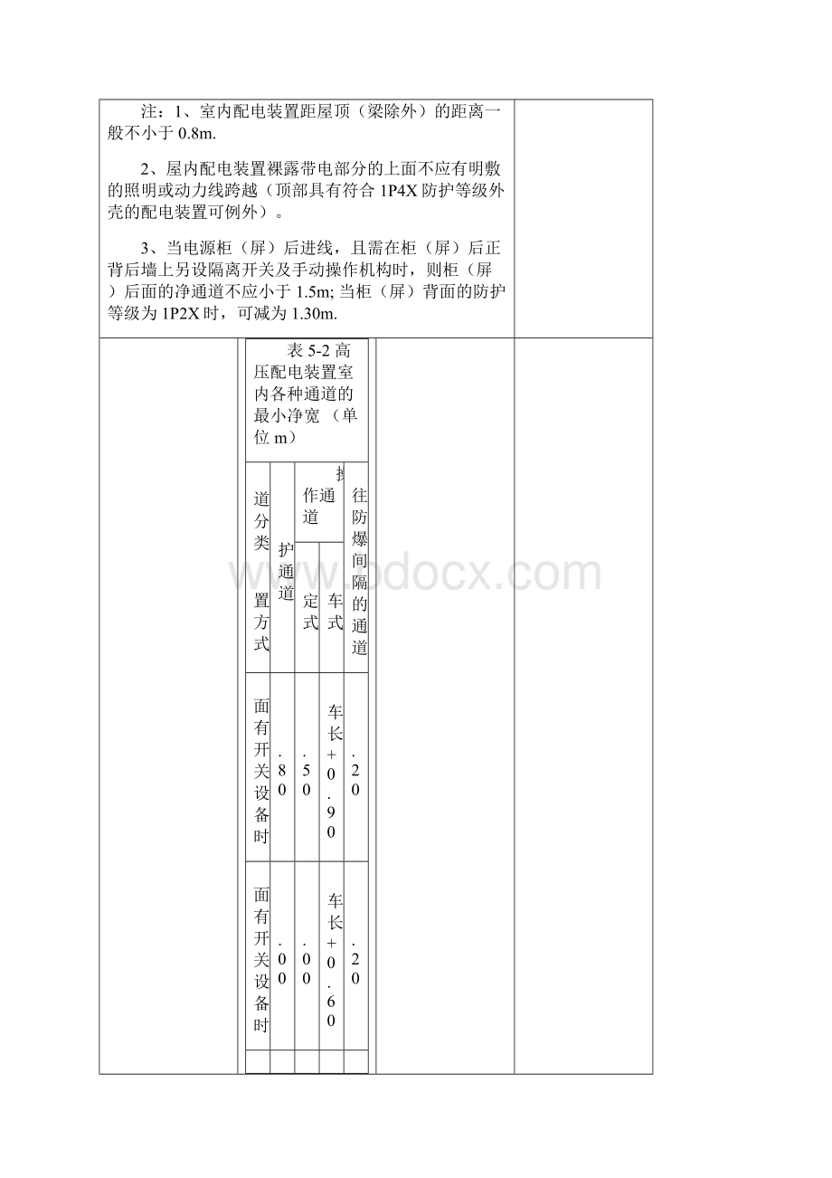 配电装置的最小安全净距文档格式.docx_第3页