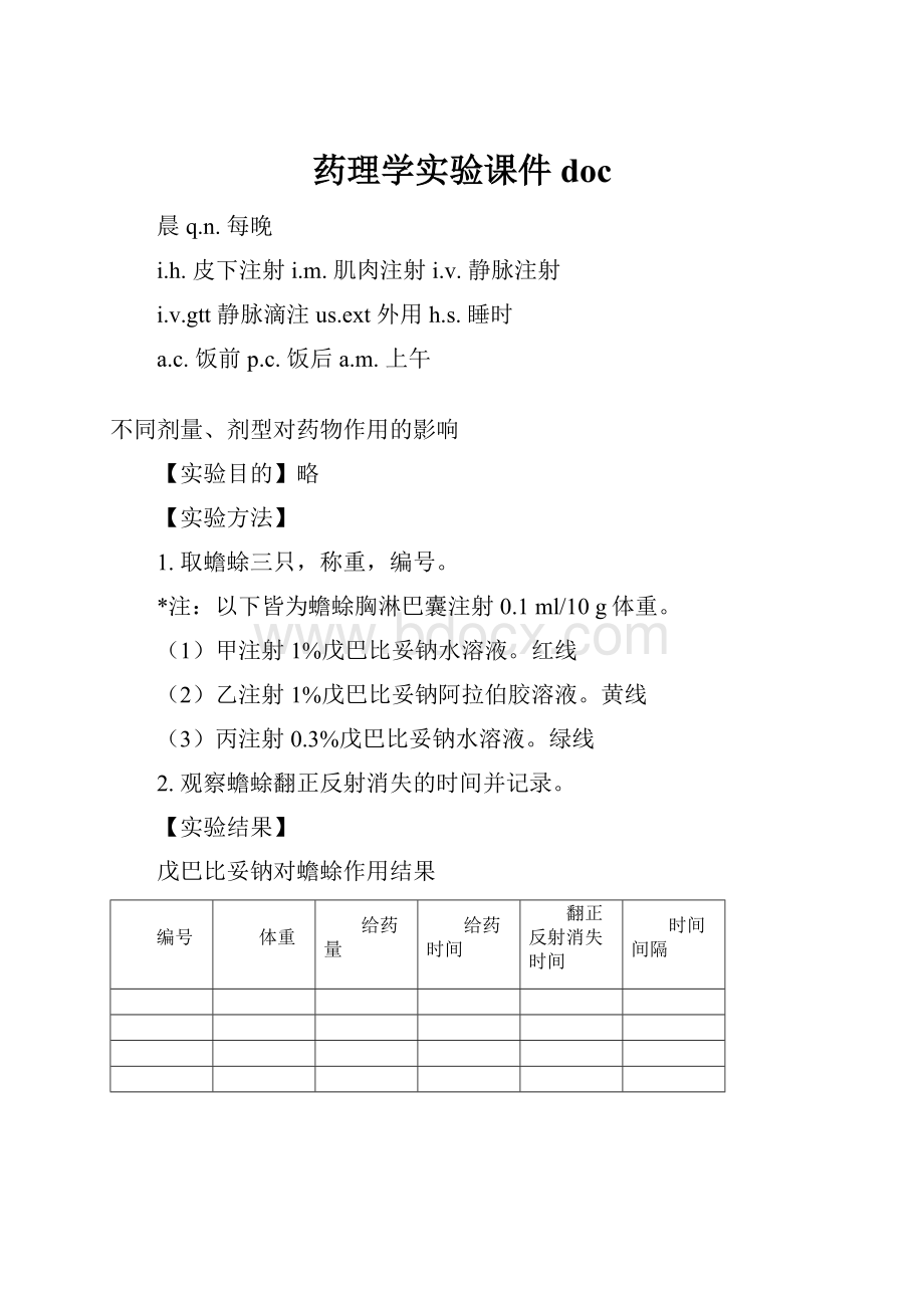 药理学实验课件doc.docx