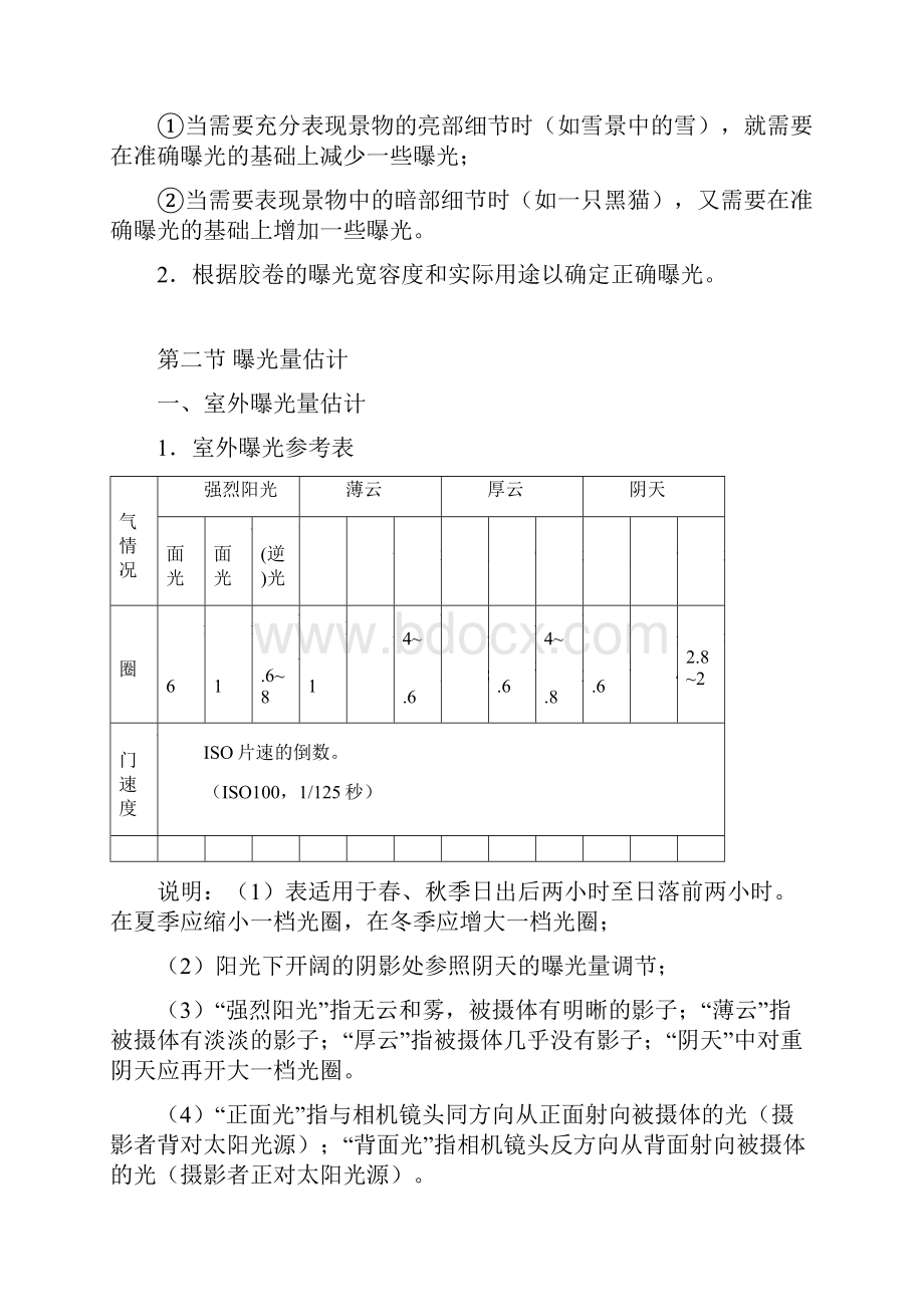 摄影技术之曝光与测光Word文档下载推荐.docx_第3页