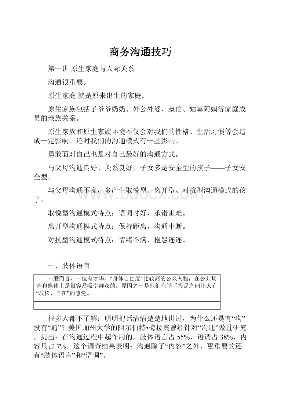 商务沟通技巧.docx_第1页