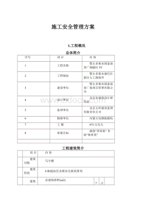 施工安全管理方案.docx