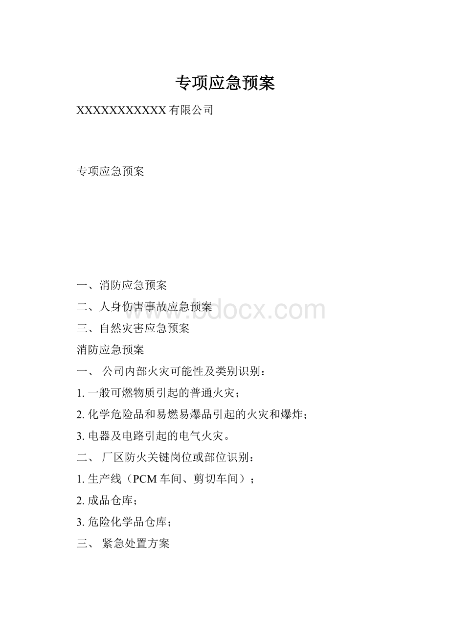 专项应急预案.docx