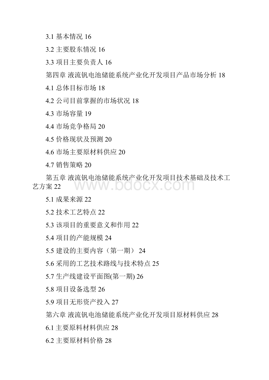 液流钒电池储能系统产业化开发项目可行性研究报告Word格式.docx_第2页