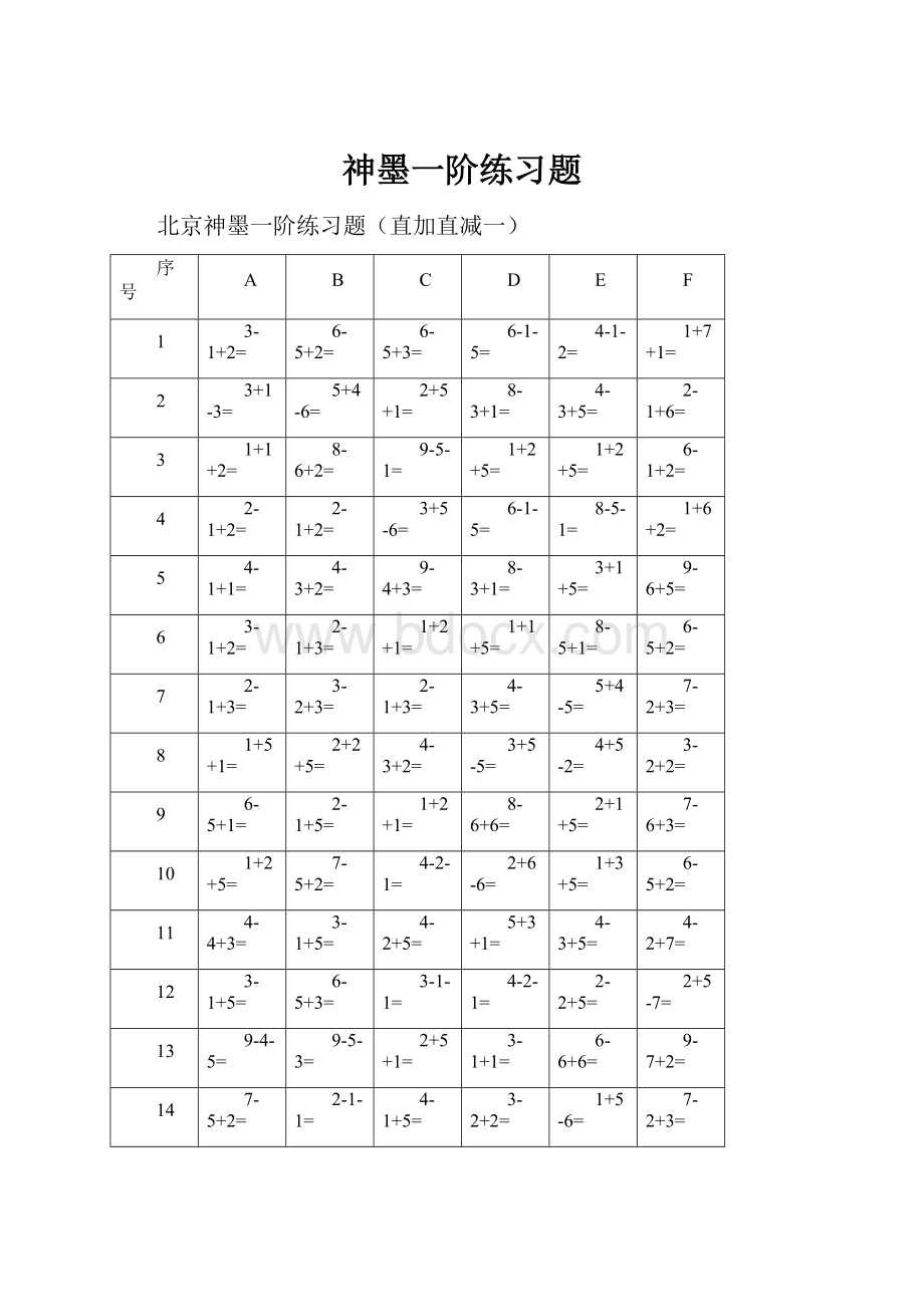 神墨一阶练习题Word格式文档下载.docx