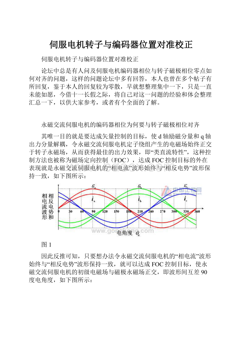 伺服电机转子与编码器位置对准校正.docx_第1页