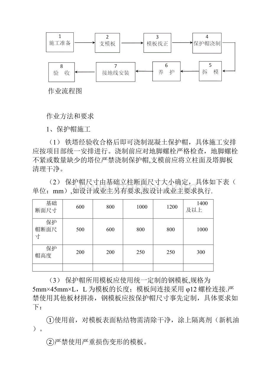 保护帽接地线施工作业指导书.docx_第3页