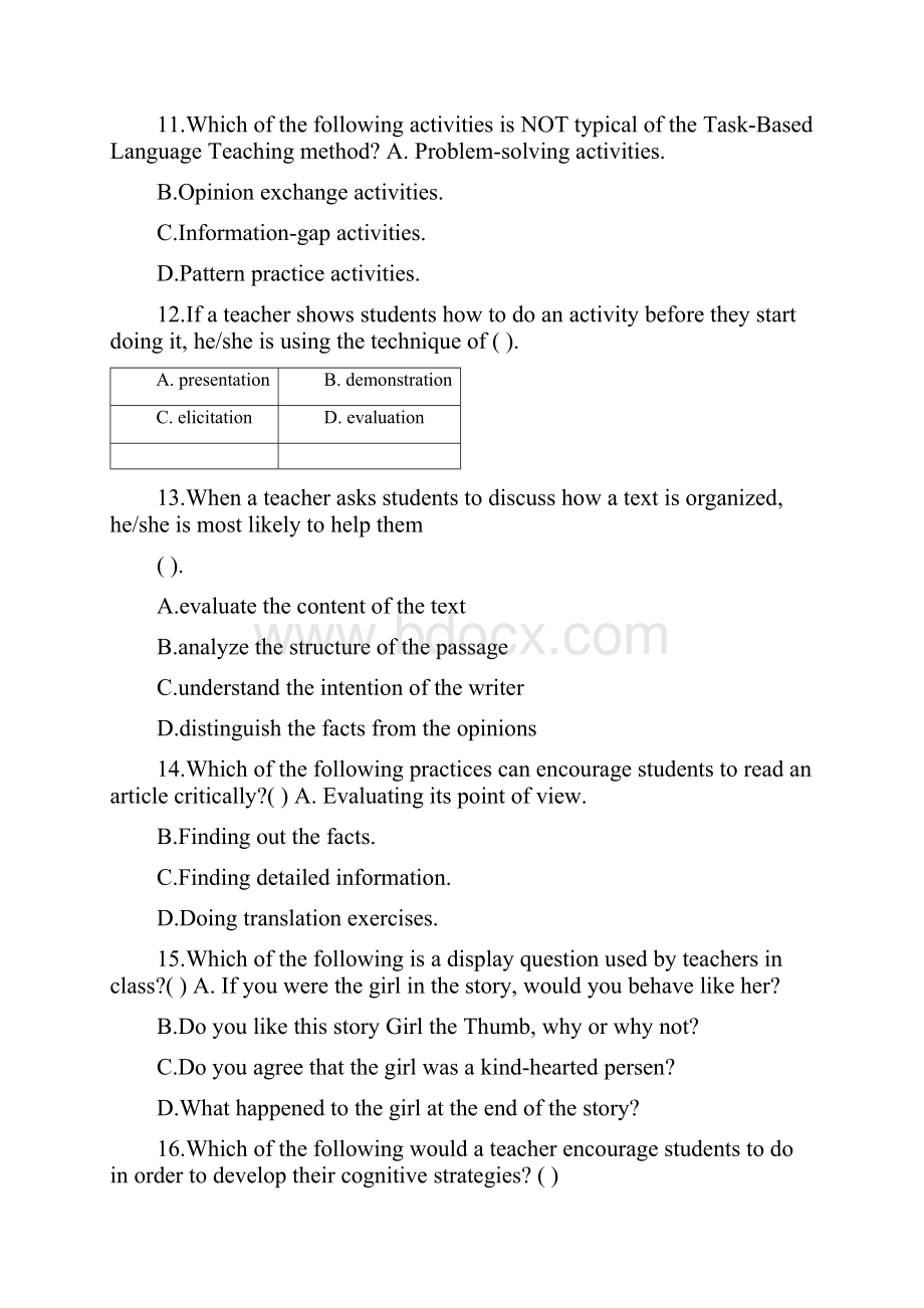 上教师资格证高级英语真题Word文档下载推荐.docx_第3页