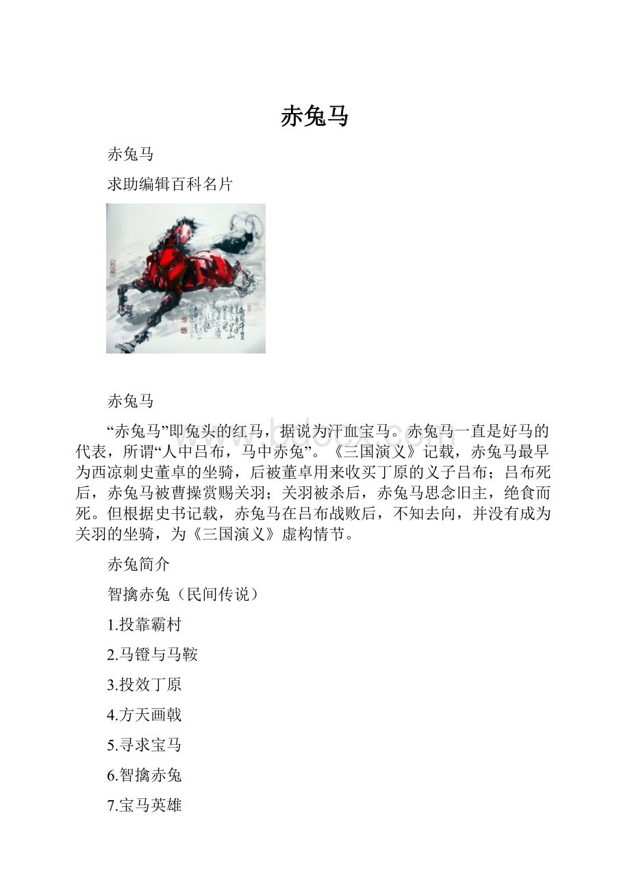 赤兔马文档格式.docx