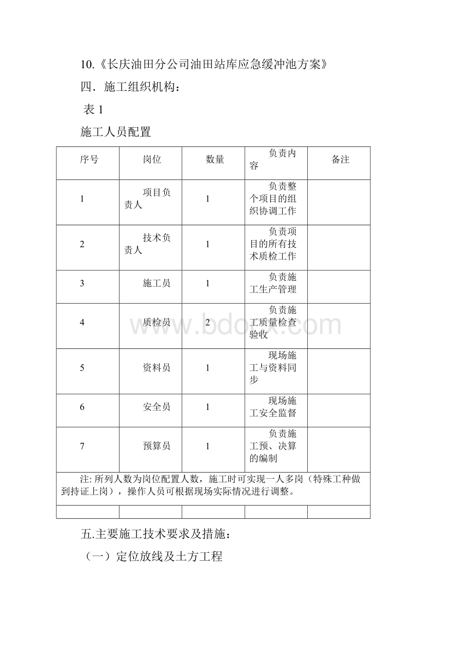 精品文档曲子输油站事故应急设施建设工程二标段施工组织设计.docx_第2页