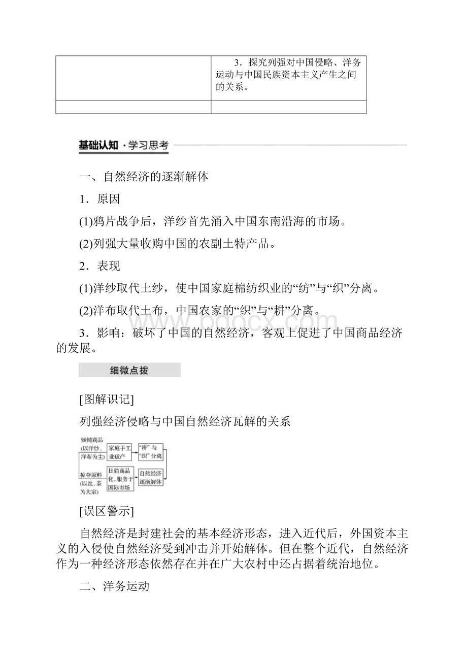 学年度高中历史第三单元近代中国经济结构的变动与资本主义的曲折发展第9课近代中国经济.docx_第2页