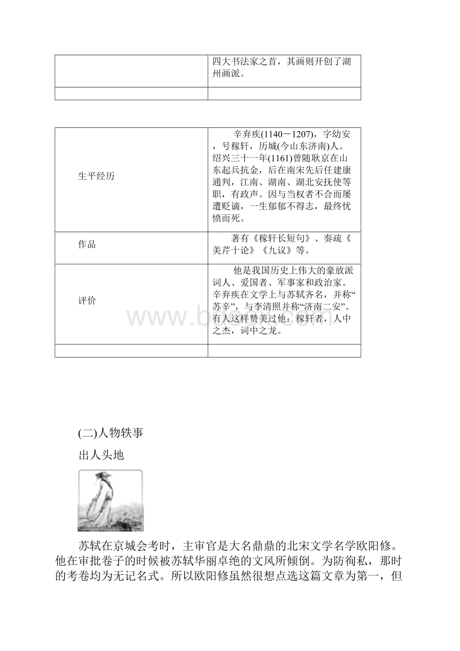 浙江专用学年高中语文第三专题第11课念奴娇赤壁怀古永遇乐京口北固亭怀古教师用书.docx_第2页