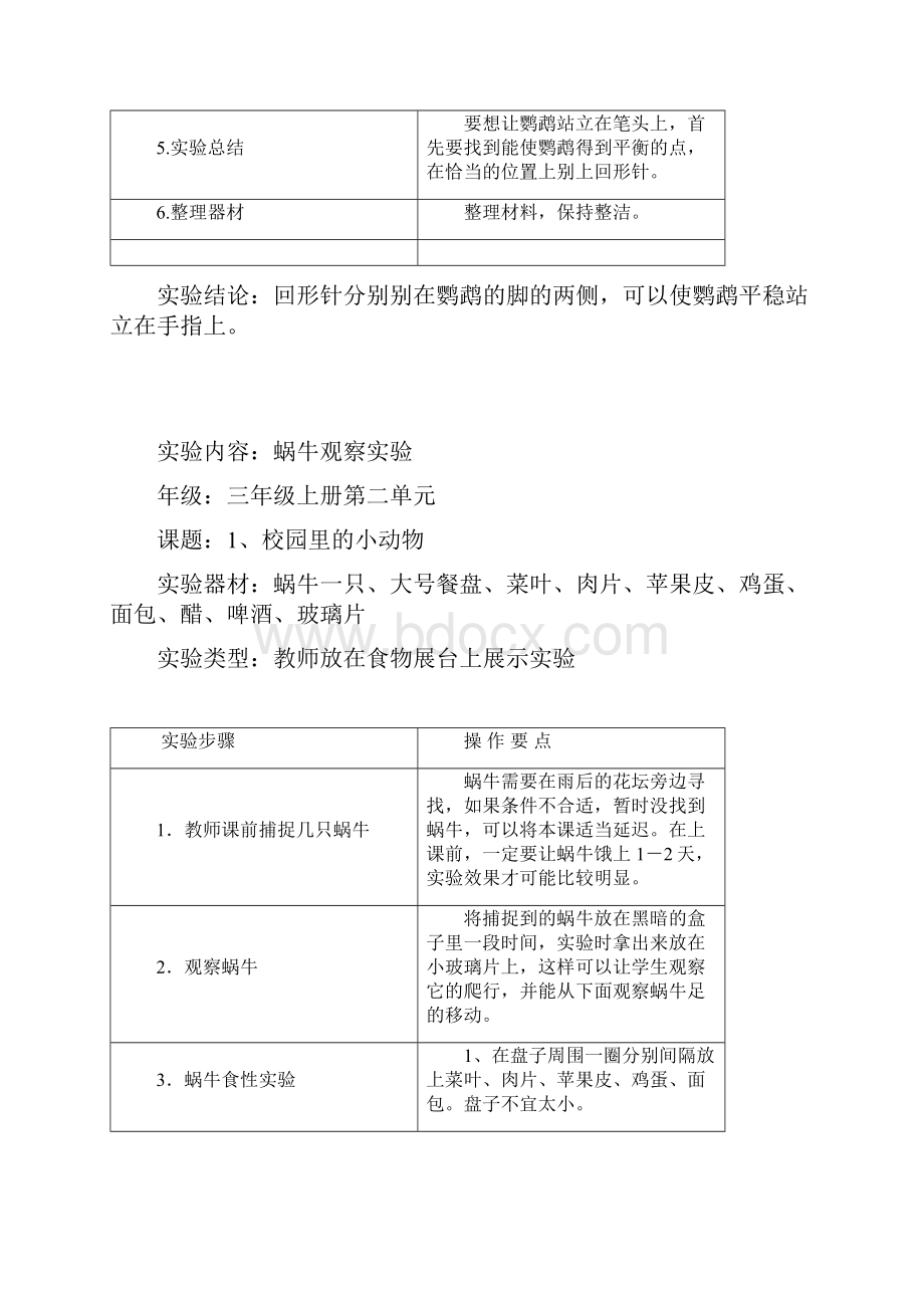 苏教版小学科学实验操作项目及技能要求三年级.docx_第2页