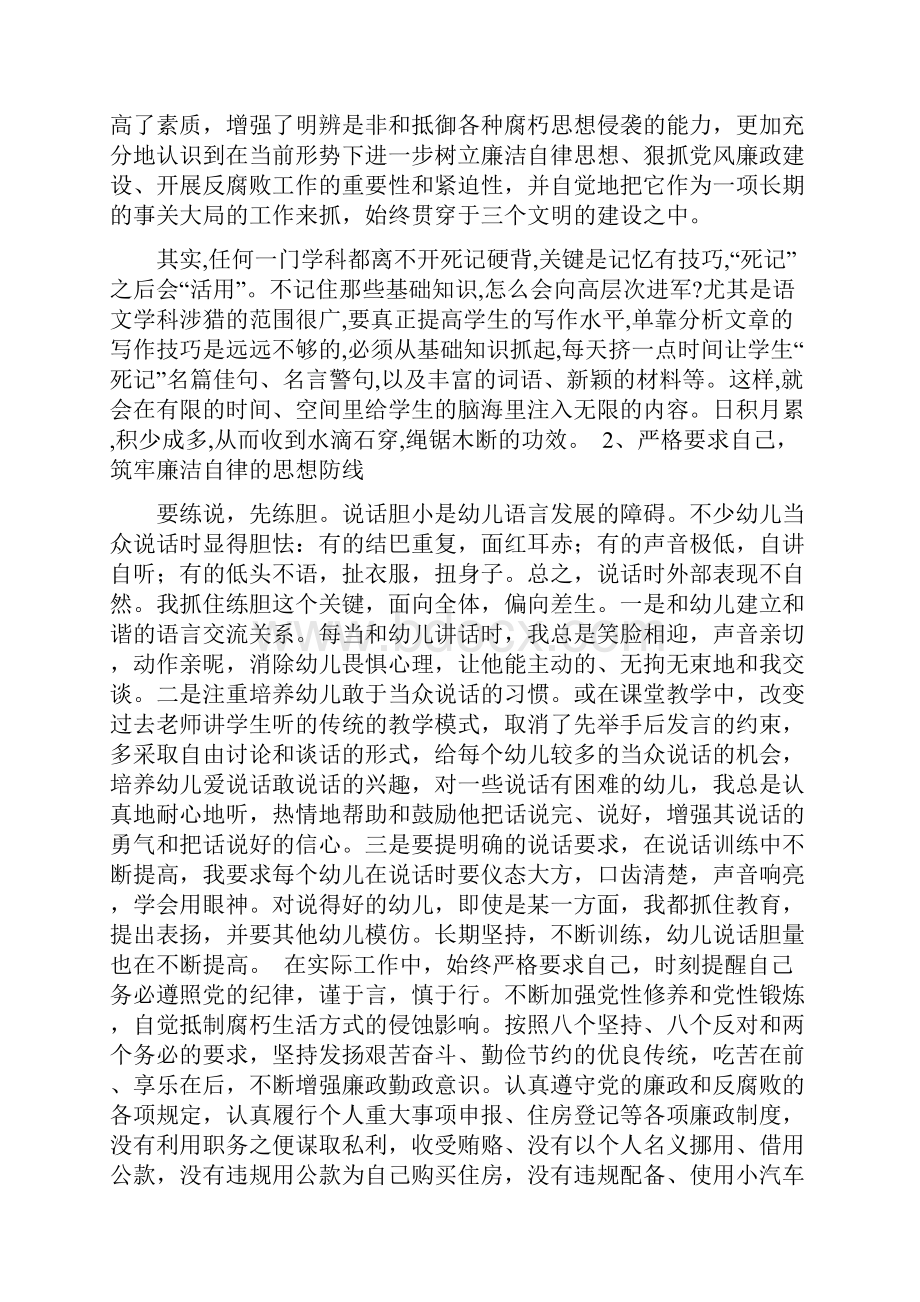 廉洁自律个人年度总结范文资料.docx_第2页