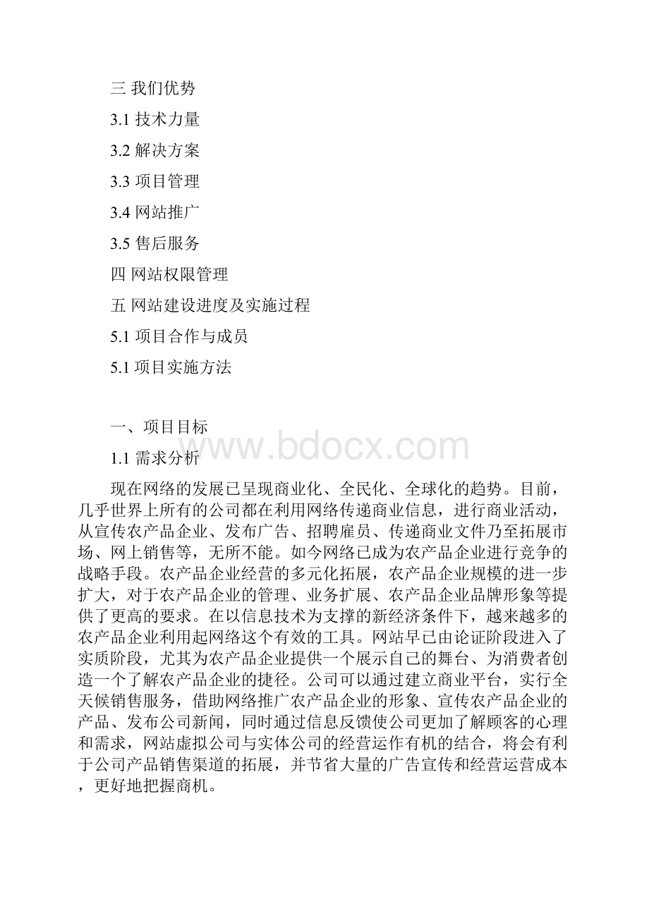 精编农产品优质企业网站建设及运营推广可行性方案Word格式.docx_第2页