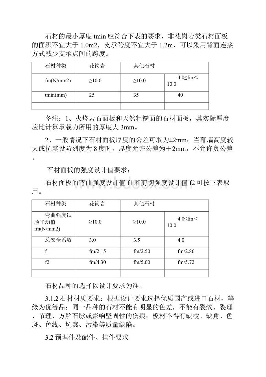 石材幕墙工程技术统一标准Word文档下载推荐.docx_第3页