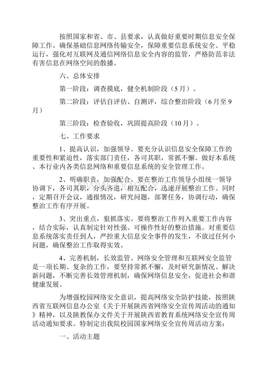 最新网络安全工作实施方案Word下载.docx_第2页